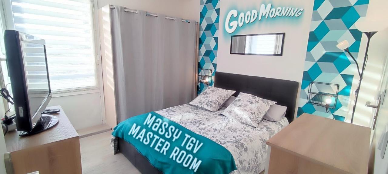 T4 Massy Tgv By Beds4Wanderlust - 80M2 Avec Terrasse Et Bureau - Proche Coulee Verte - Ideal Pro Ou Famille 外观 照片