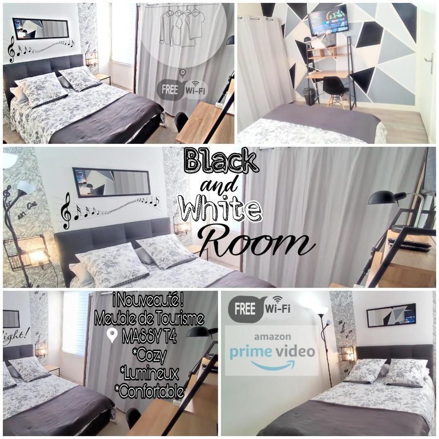 T4 Massy Tgv By Beds4Wanderlust - 80M2 Avec Terrasse Et Bureau - Proche Coulee Verte - Ideal Pro Ou Famille 外观 照片